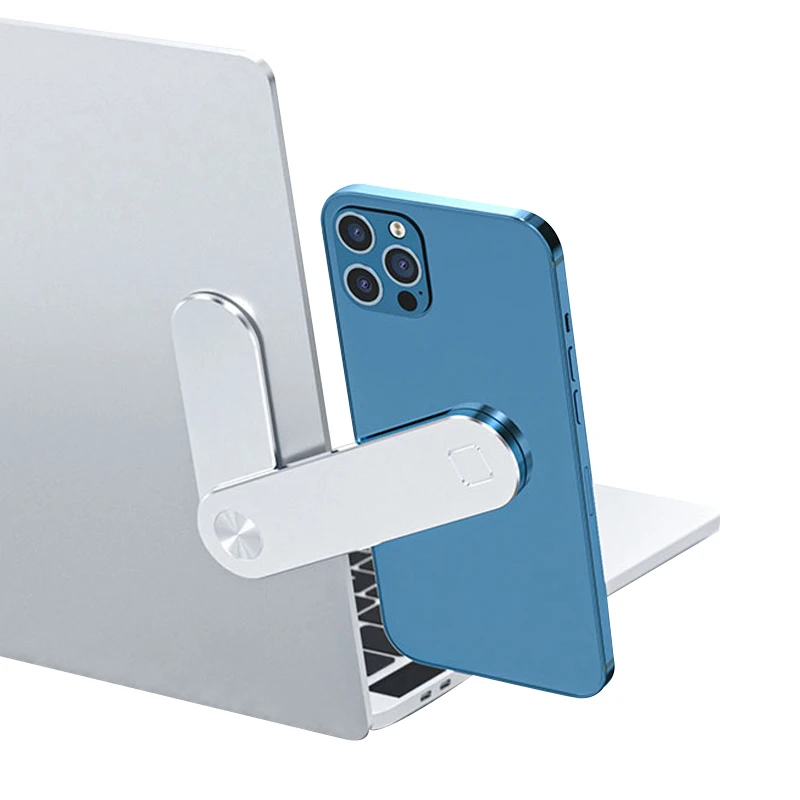 Portable Laptop Side Mount cellphone Bracket Magnetic Laptop Extension Stand Phone Holder