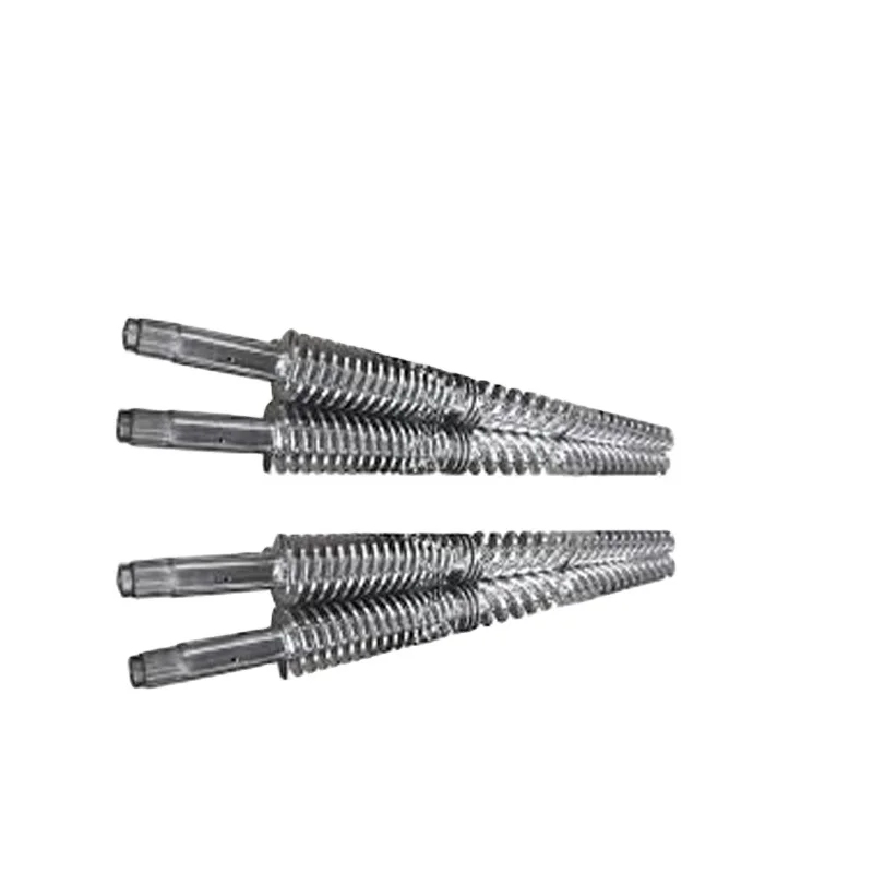 China bimetallic conical twin screw barrel for plastic extruder machine from China