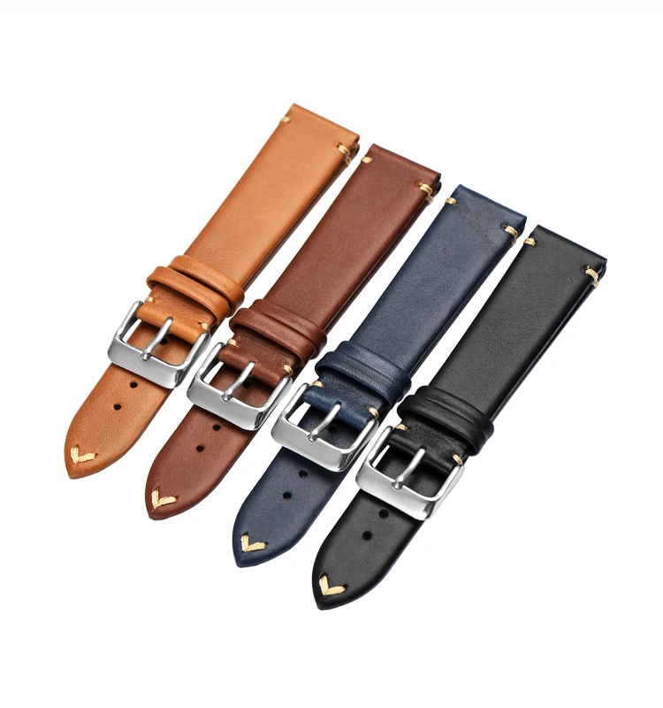 For Daniel Welling DW Wrist Strap Italian Milan Full Top Grain Vegan Genuine Leather Watch Strap For Apple Watch 6 5 Band 40mm