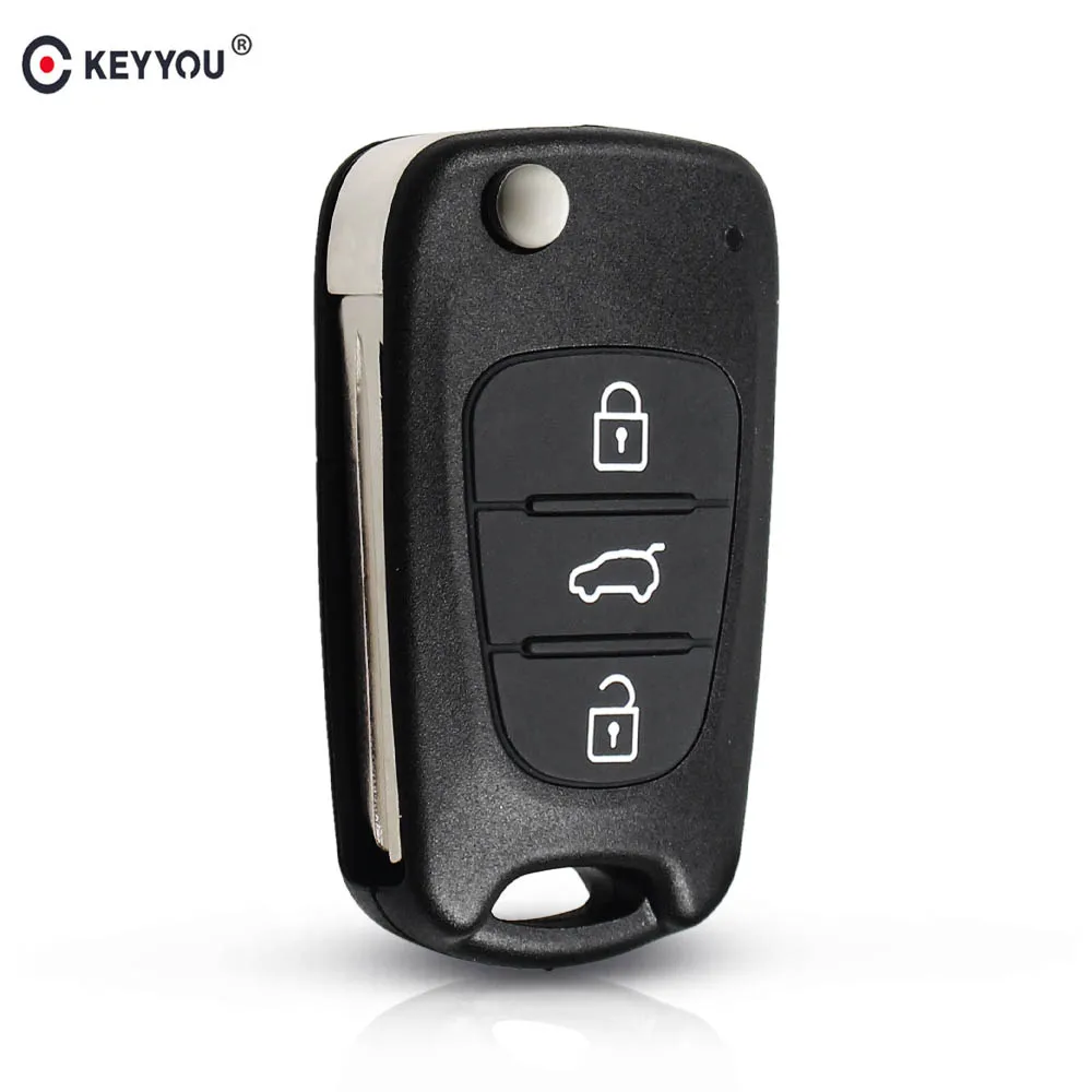 Раскладной Автомобильный Чехол-брелок KEYYOU для Hyundai I30 IX35 Picanto Solaris RIO Sportage Elantra