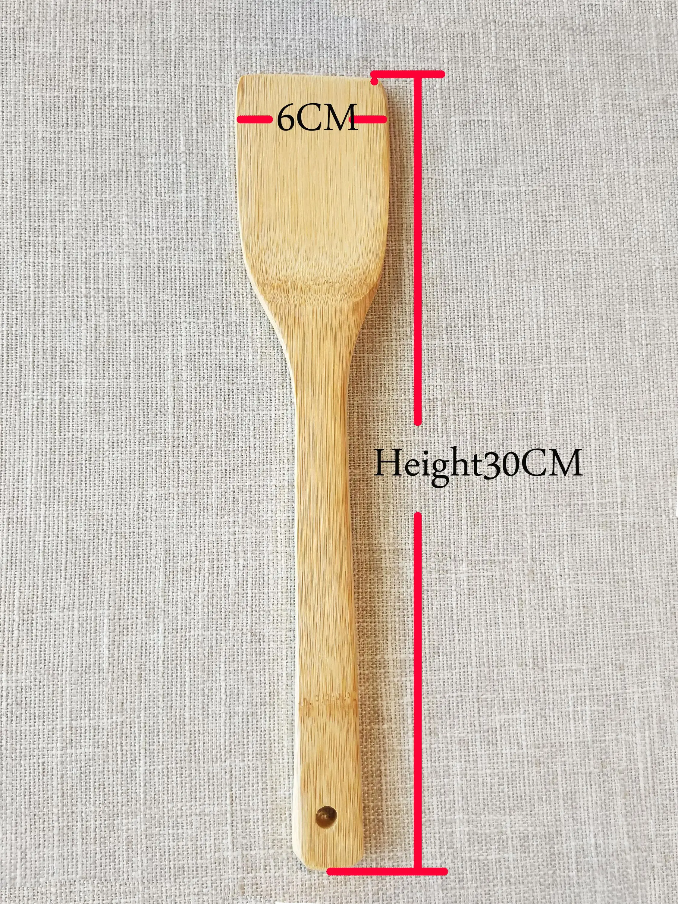 Eco-friendly Food Grade Natural Bamboo Spade bamboo hand spade bamboo kitchen spatula for sale