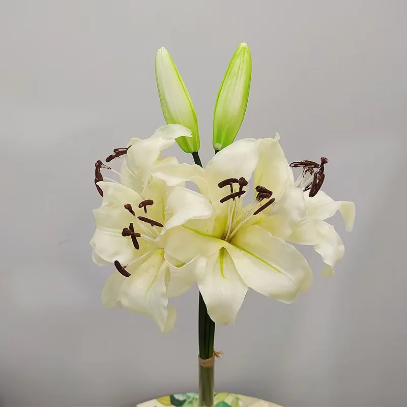 New Arrival Silk Real Touch Artificial Lily Flower Bouquet Mini Calla Lily For Wedding Bouquet And Home Decoration