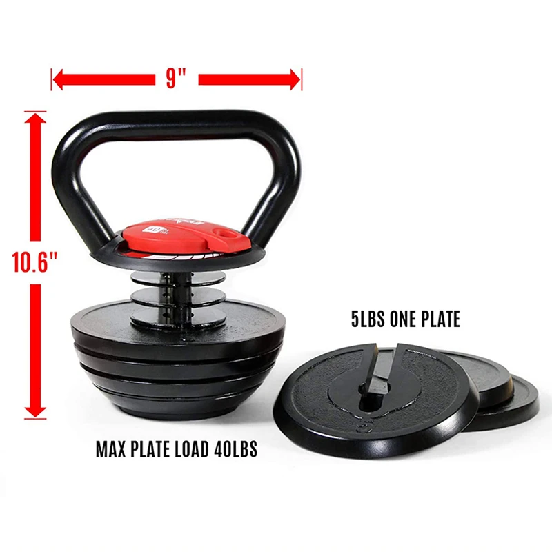 2kg 4kg Free Weighting Fitness Exercise Training Gym Equipment pesa rusa Kettlebell Adjustable Dumbbell Kettlebell Manufacturers
