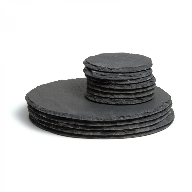 Cheap Price Wholesale Wine Cup Natural Stone Slate Coaster for Promotional Gifts