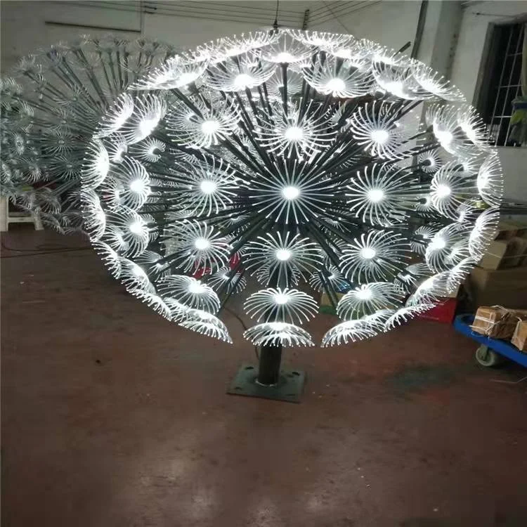 outdoor 2022 led strip light xmas tree 5050 glass outdoor garden decorative lights solar ball dandelion lawn light