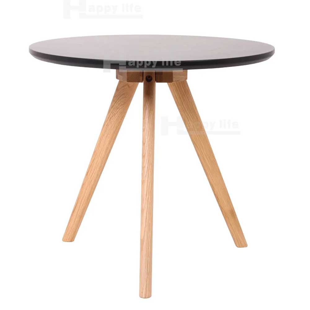 Latest alibaba white wood round coffee table set