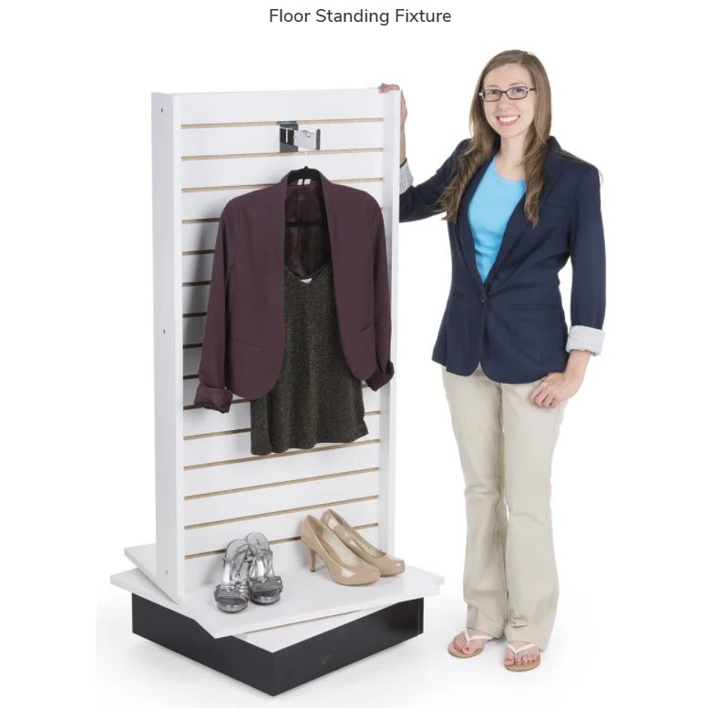 Hot Sale MDF slatwall rotating display stand mdf slatwall gondola display aluminum slatwall display shelf