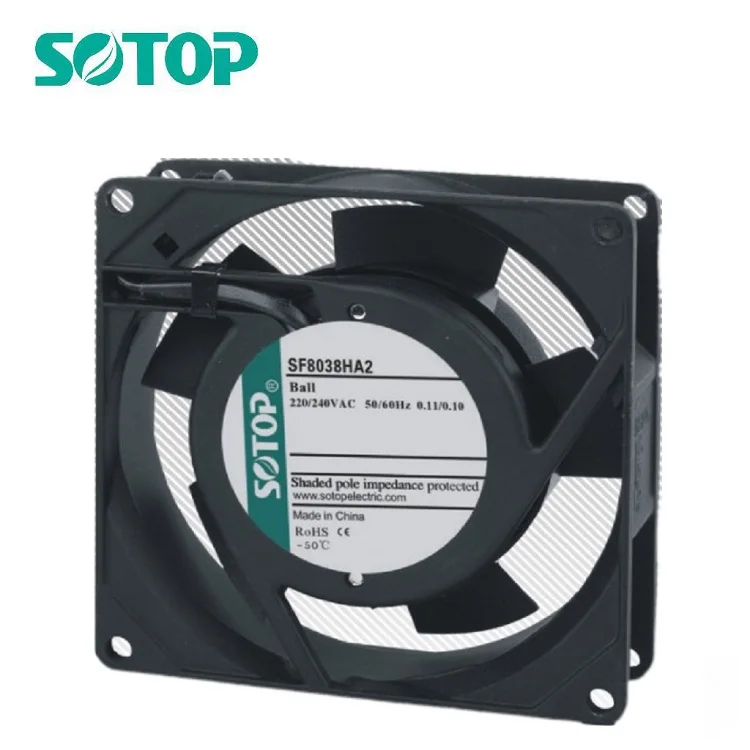 80x80x38mm 8cm 115V AC 14W 53m3/h 2900rpm Electric Drive Power Cabinet compact Axial AC Cooling Fan