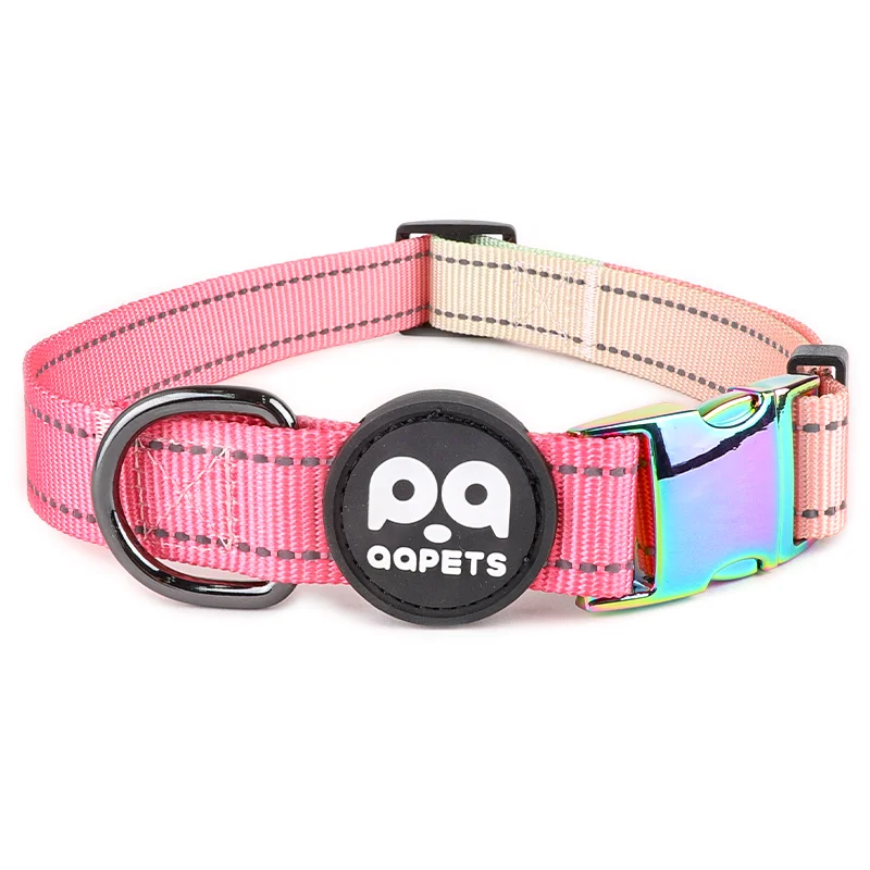 Christmas light up dog collar hardware collar dog name reflective hunting dog collar