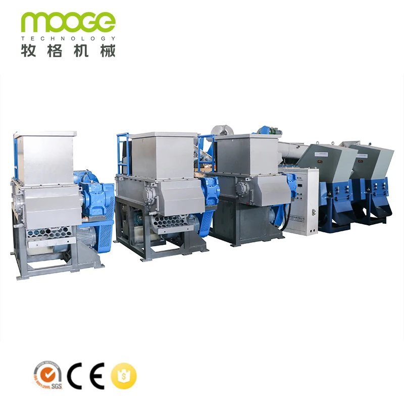 Hard Plastic Bulk Lumps Recycling Shredder Machine
