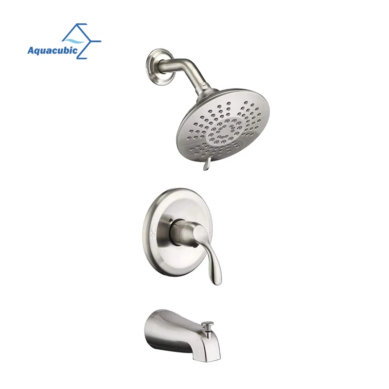 
Aquacubic Pressure Balance Valve UPC Wall Mounted Bathroom Shower Faucet hot and cold 