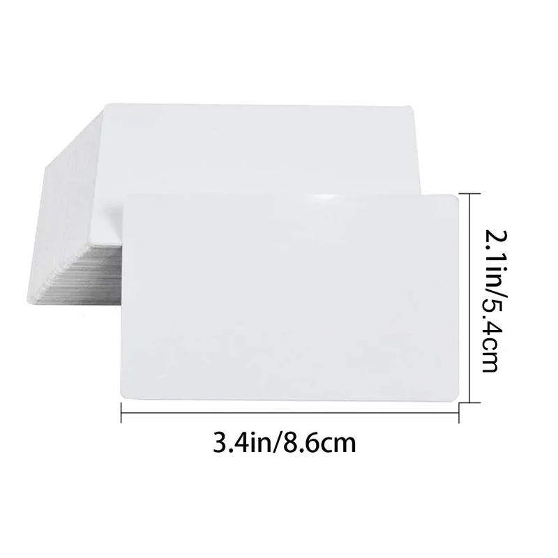Most popular customize 1mm thickness glossy white 86*54mm metal aluminum business cards sublimation blanks business card