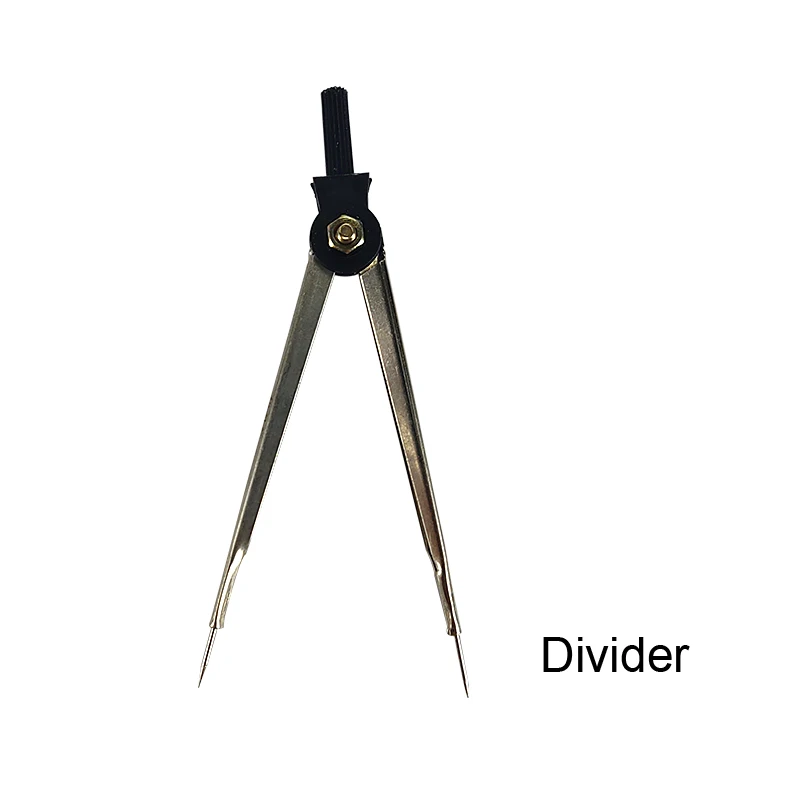 Wholesale Cheapest Price 13 pcs School Mathematical Metal Geometry Math Compass And Protractor Stationery Set For School Kids