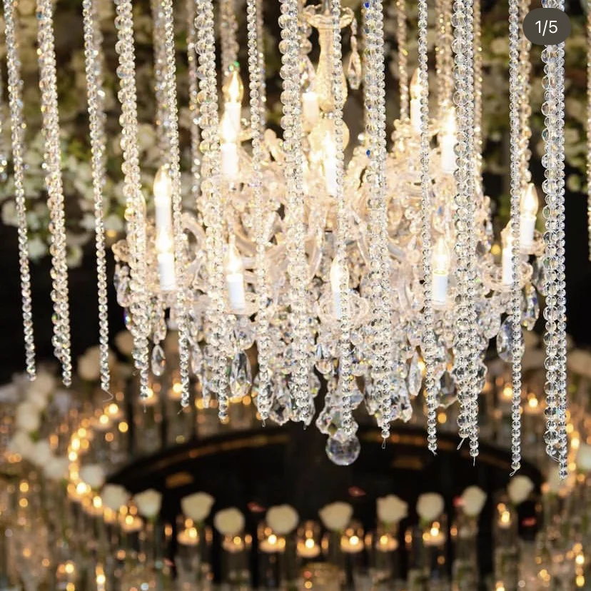 wedding acrylic crystal wall curtain for weddings decorations