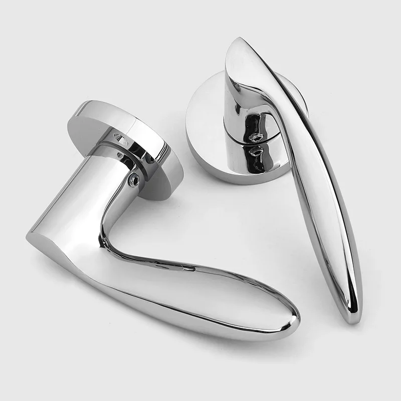 Interior Bathroom Door Locks Handle Body Sets Privacy Zinc Alloy Wood Door Lock