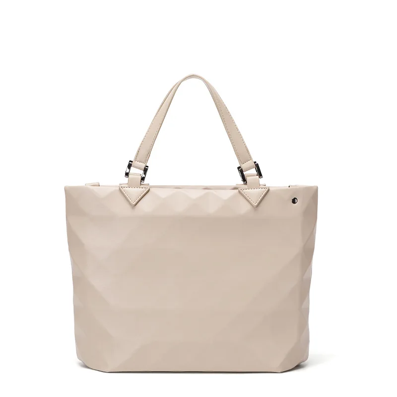 2021 new geometric rhombus bag business one-shoulder diagonal handbag large-capacity bucket bag