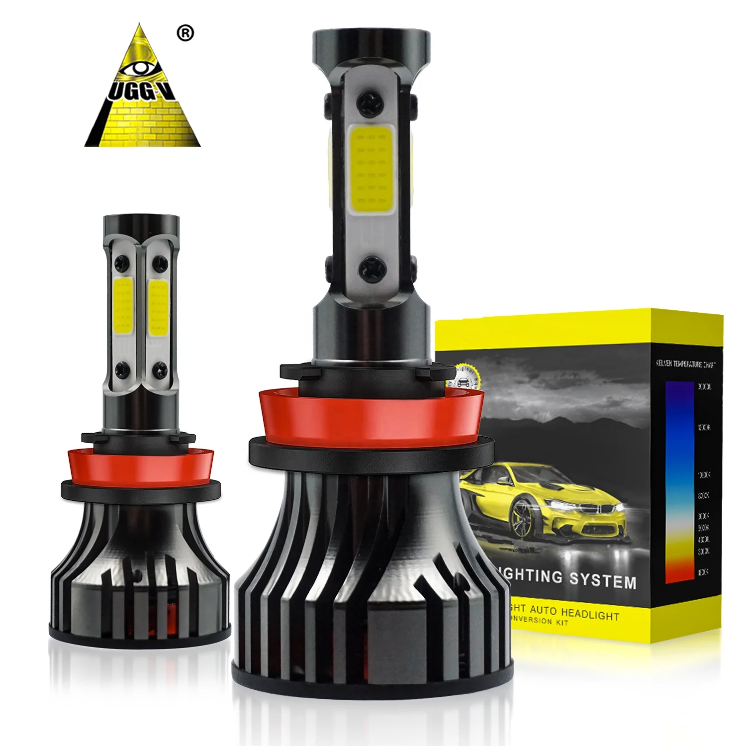 Мини-светодиод 4500LM * 2 H1 H4 H7 H11 HB3 HB4 M8 Pro головные огни C6 автомобильный Грузовик Мотоцикл фары светодиодные