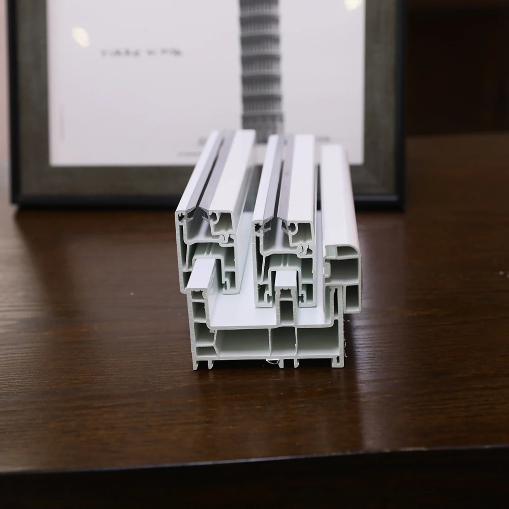 OEM Customized Style PVC Windows Plastic  Profile Custom Milk White 2.5mm Thickness Upvc Profile