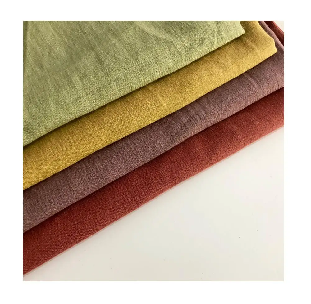 High Quality Bulk linen fabric 100% for shirts/dresses/garments women/men