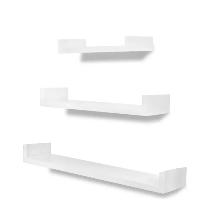 Wholesale price classic set of 3 shelves wood wall decorative