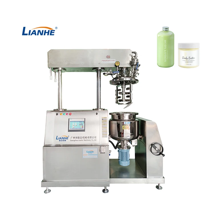 High Shear Vacuum Mixer Vacuum Homogenizer Laboratory Emulsifier Mixer Toothpaste Cosmetic Cream Making Machine Mayonnaise