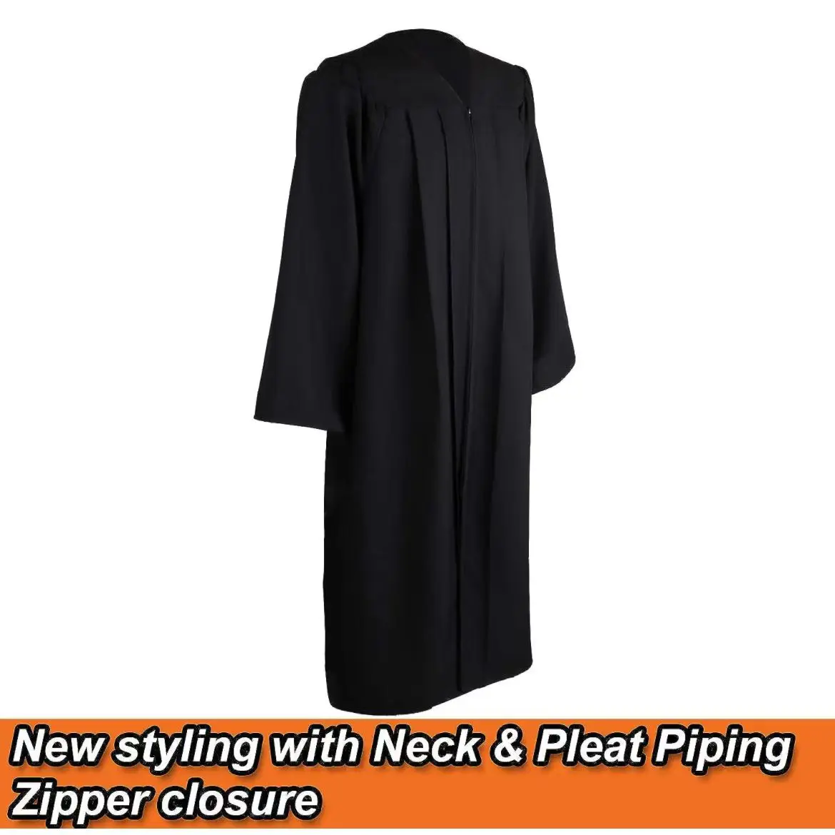 Adults Graduation Robes Black Color Graduation Gowns For University With Good Price