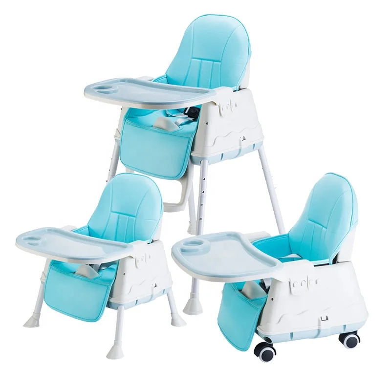 Multifunctional Adjustable 3 in 1 Modern Restaurant Infant Feeding Dinner Baby Kids High Chair