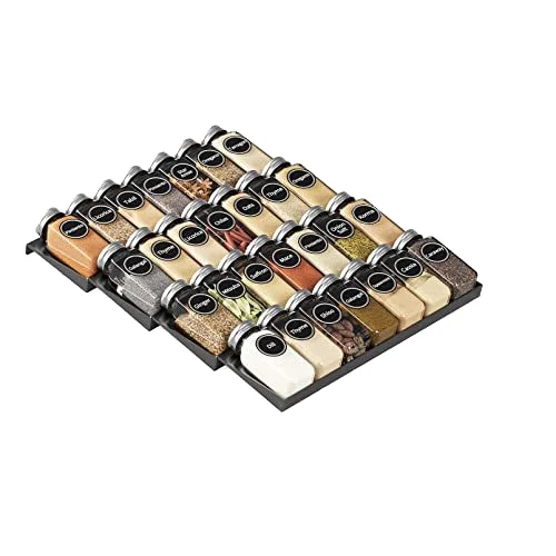 Seasoning Storage Shelf 4 Layers Seasoning Organizer Drawer Metal Kitchen Spice Storage Tray