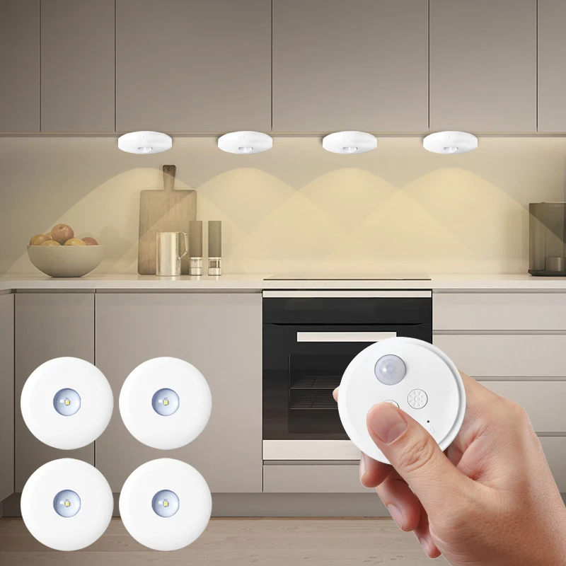 Smart Led Automatic Sensors Lights Color Industrial Mark Sensor Photoelectric Battery Powered Led Night Lamp With Remote Control