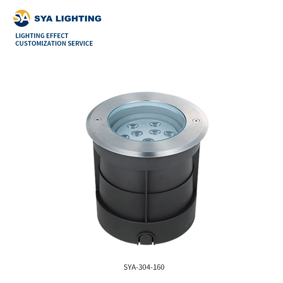 SYA-304 Waterproof Inground Uplight Landscape Light Recessed Outdoor Deck Garden Ground IP67 Buried Lamp Led Underground Light