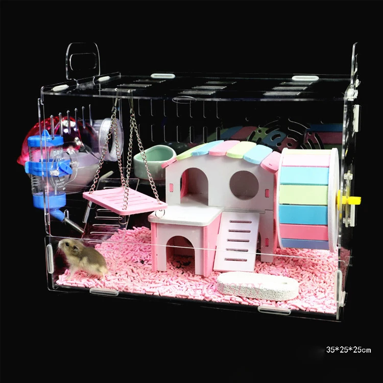 cute acrylic pet products/hamster cage