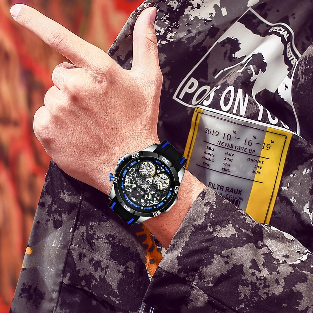 SENORSmens Sport Watch Water OEM/ODM Luxury Hot T Winner OE Automatic Men Watch CHARM Customized Logo Band Power Item