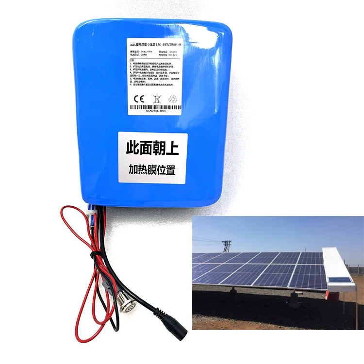 Solar Power Cleaning Battery 36V 20Ah Lithium ion Battery with Intelligent Self-heating System for Charging in -30 degrees