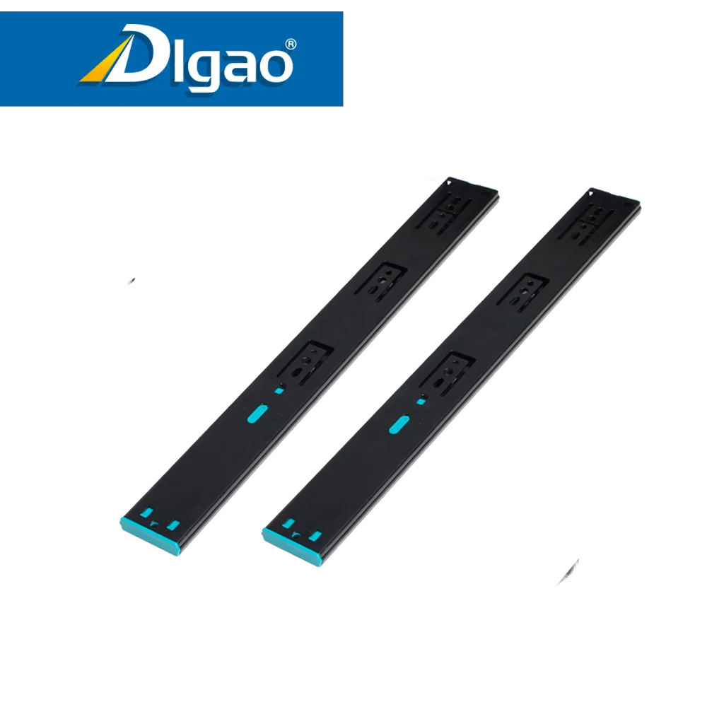 Full extension galvanized drawer slides soft close hidden bottom mount ball bearing telescopic slide