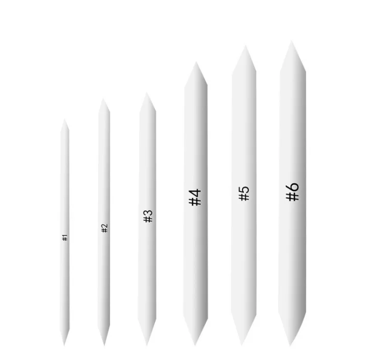 Art supplies artist 6 pcs paper blending stumps stick pens pastel charcoal blender for sketch drawing tool
