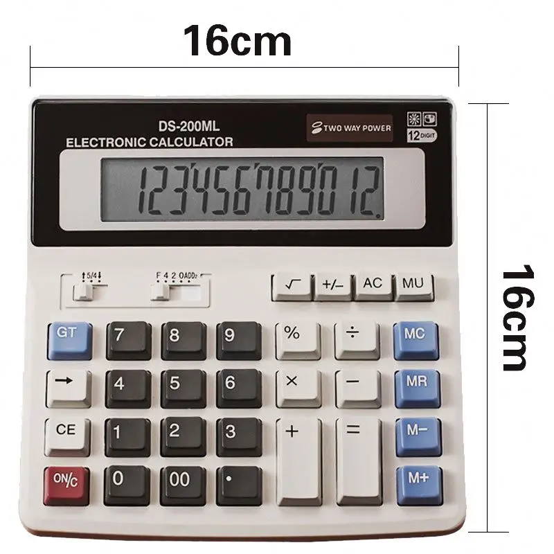 12 Digit Two Way Power Electronic Calculator G247