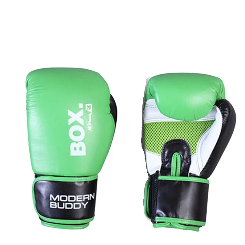 MDBuddy OEM ODM Custom Leather Boxing Gloves 8OZ 10OZ 12OZ 14OZ 16OZ Punching Heavy Bag Workout Kickboxing Gloves