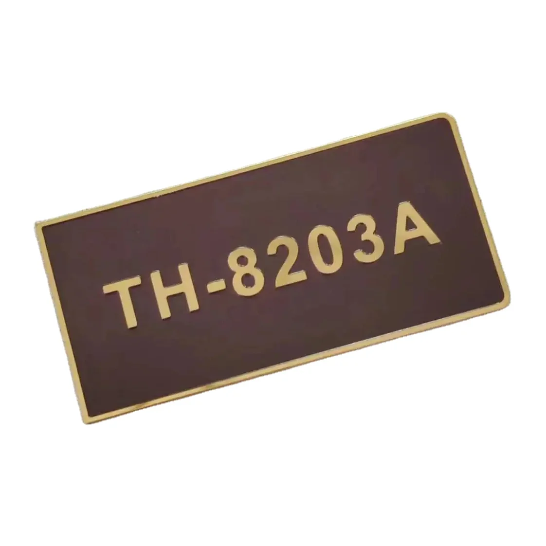 Custom Metal Label Private Embossed Logo Stainless Steel  Painted Nameplate engraved sticker