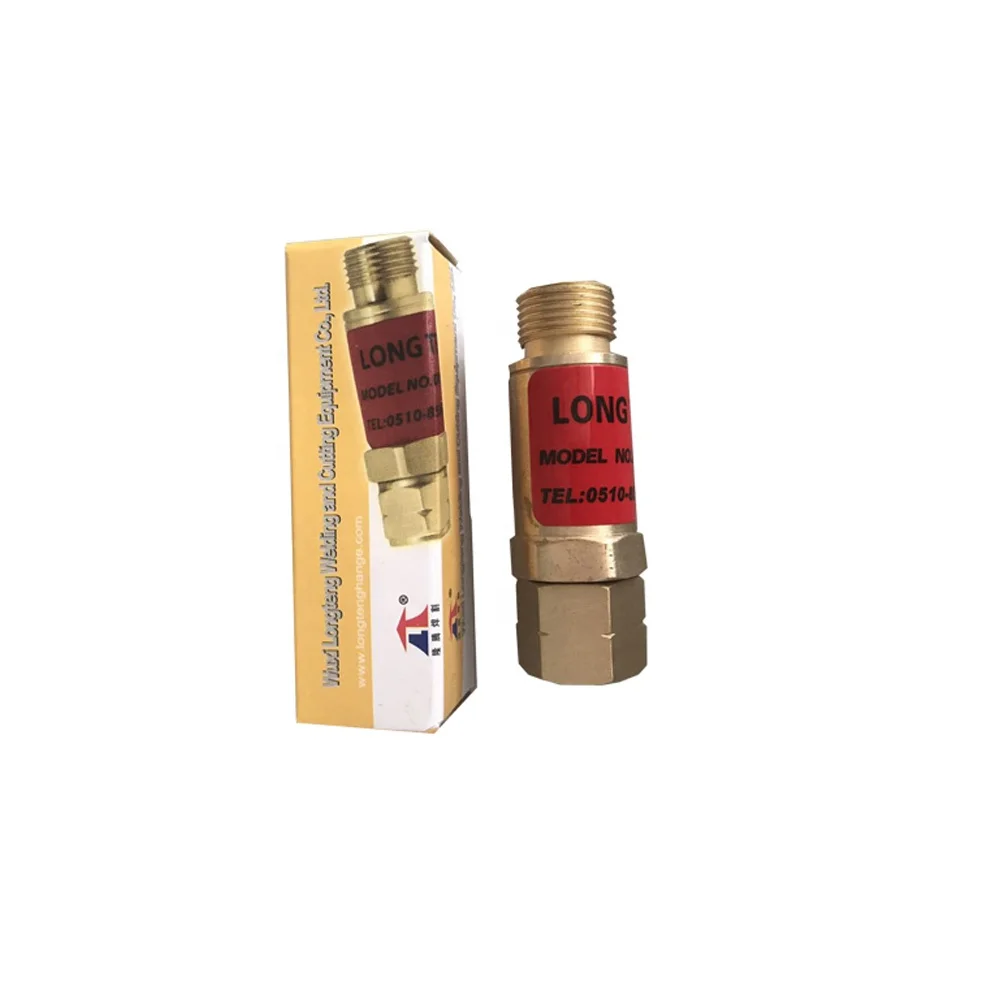 Wuxi hho 3/8 brass copper oxygen fuel gas flashback spark arrestor for auto ignition