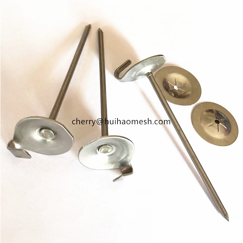 12 Gauge Stainless Steel Lacing Anchors Fasteners With Self Locking Washers For Blankets Fabrication