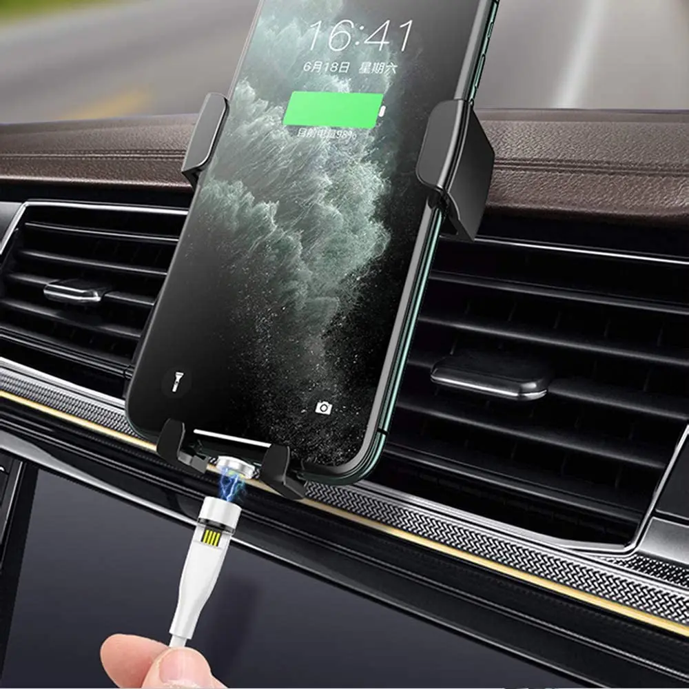 540 Degree Free Rotation Usb Cable 3 In 1 Micro Usb Multi Function Data Transfer Cable Fast Charging Magnetic Charging Cable