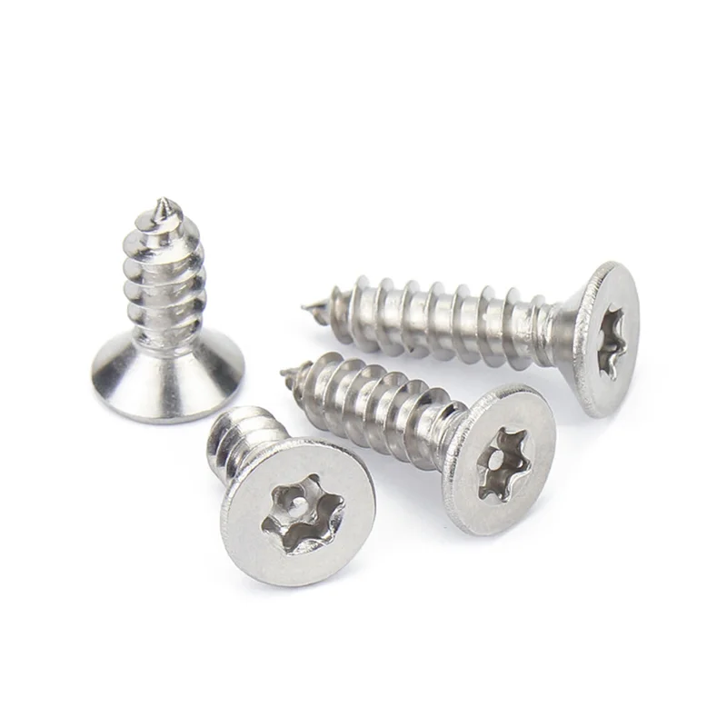 Wholesale 304 316 stainless steel fasteners main deck screws torx drive deck screws flat head wood screws