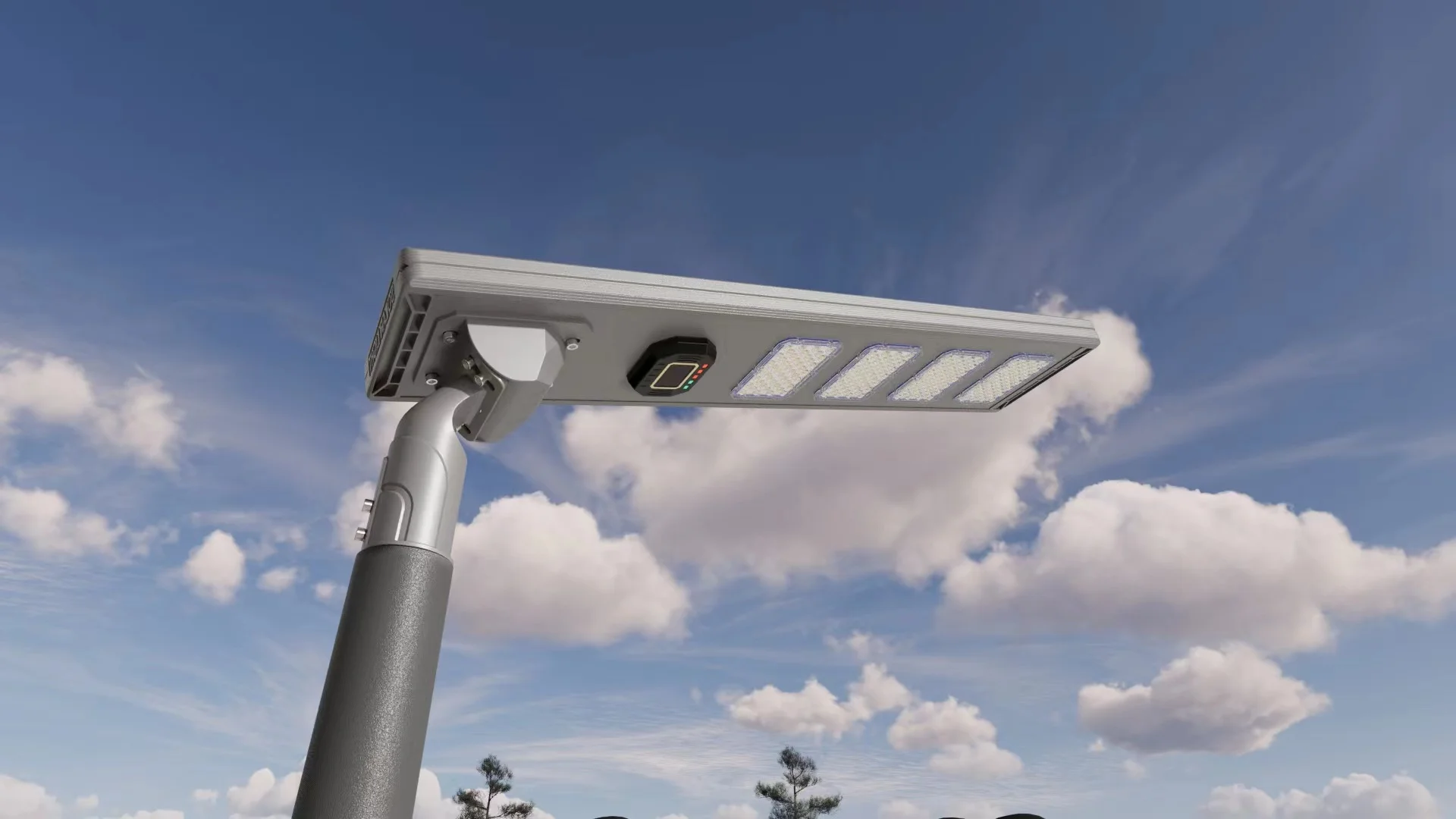 Outdoor integrated all in one  solar street light 100W 200W 300W 400W 500W