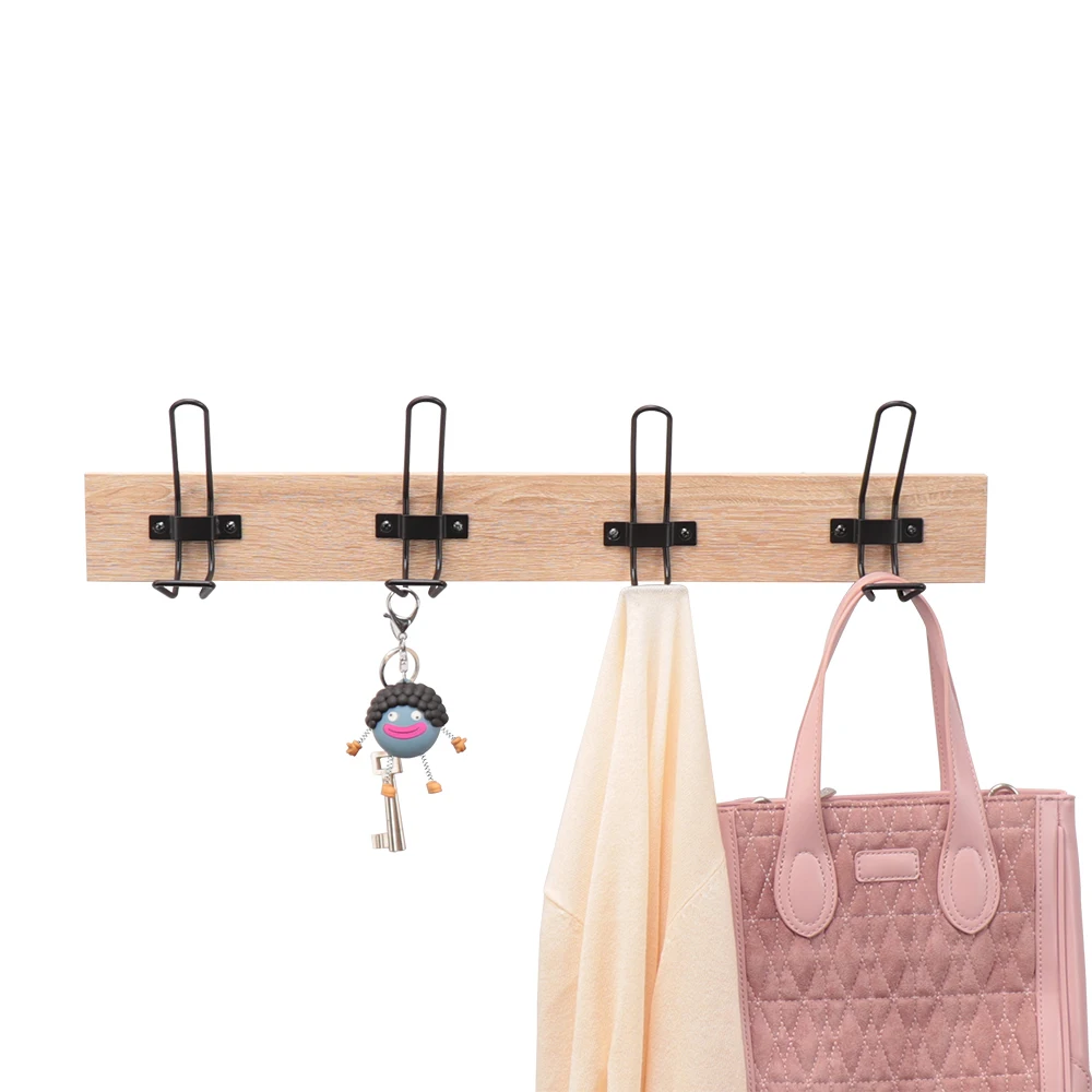 Wood Base Wall Hooks & Coat Racks Metal Wall Hook For Cloth Hanging Customized Design Metal Wall Hook Wholesale Manufacturer