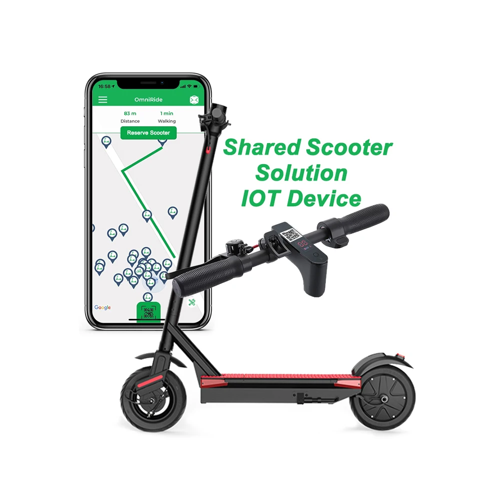 OEM GPS Tracking Shared Rental Scoot Software Sharing Removable Battery Electric Scooter Controller Lock 4G IOT Module
