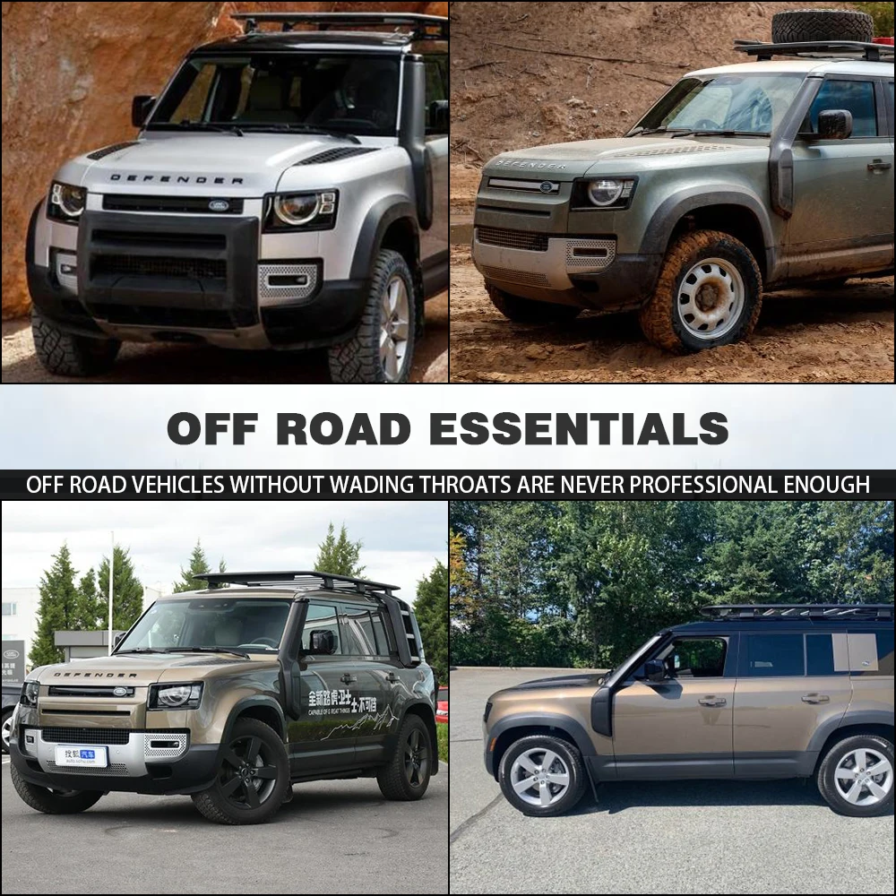 1Set Car ABS Plastic Air Intakes Parts Set Auto Snorkel Kit 2020 Land Rover Defender 110