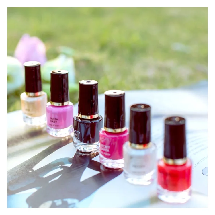 Cosmetic private label Supplier OEM Private Label 6 Colors Gel Nail polish Bottle Gift