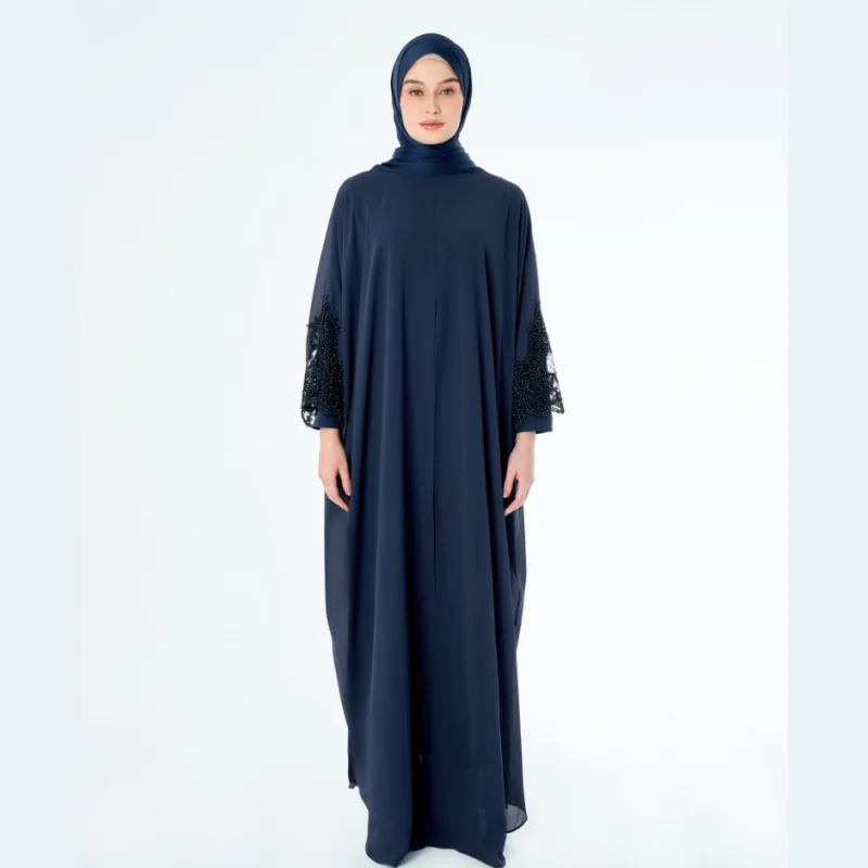 SIPO EID 2023 Abaya Solid Color Plain Abaya Turkey Clothing Islamic Clothes Muslim Women Dresses