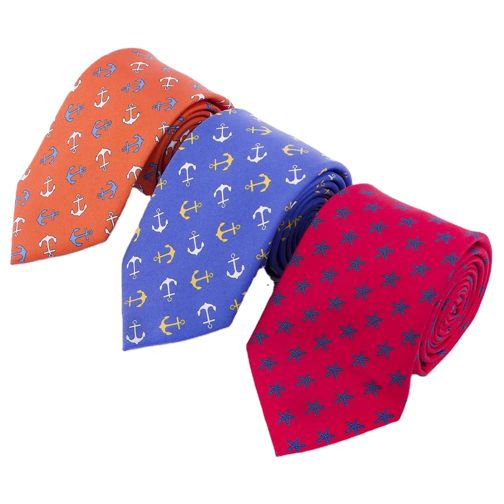 Manxiang Handmade Italian 100% Pure Cravat Organic Silk Digital Printing Custom Corbata Necktie Red