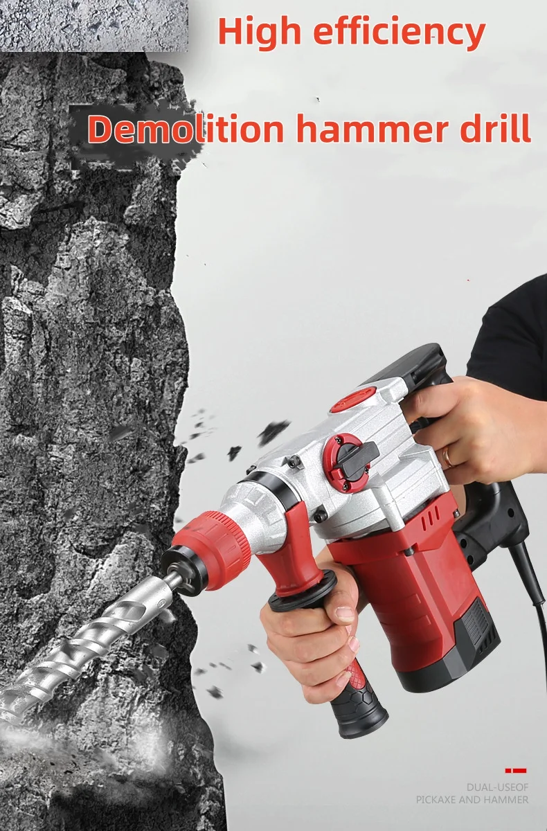 House industrial  Electric Hammer cordless  drill Hammer rotary hammer drill machine demolition grooving machines for concrete